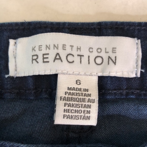 Kenneth Cole Reaction Women's Blue Straight Leg Dark Wash Stretch Jeans Size 6 - Picture 9 of 12